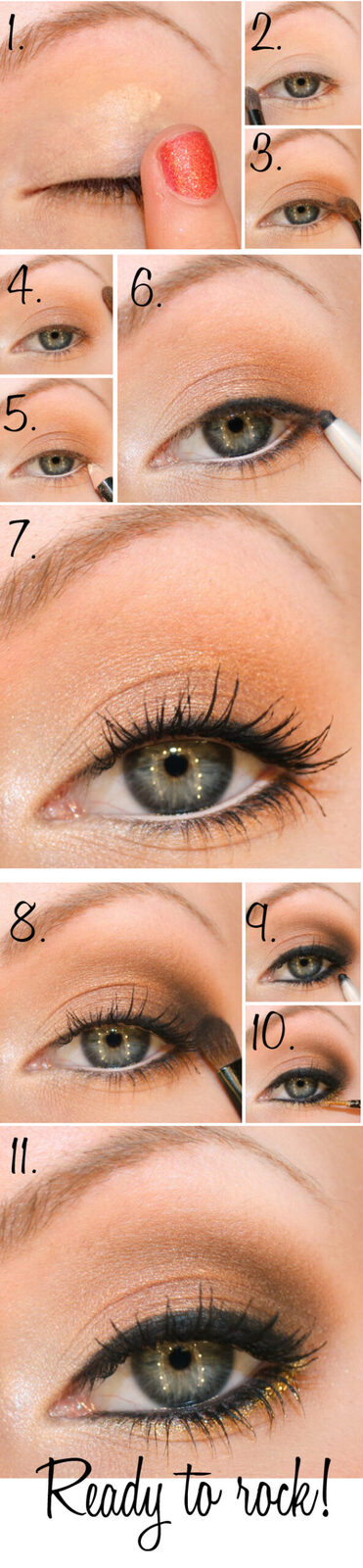 largo tutorial de maquillaje de fiesta