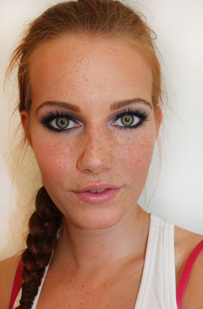 smokey eyes green eyes