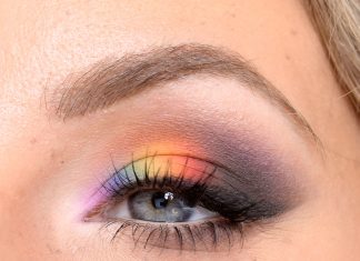 Rainbow makeup tutorial – Film + Steg för steg